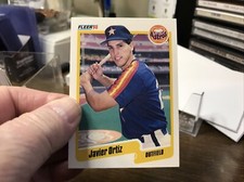 1990 Fleer Update Javier Ortiz Houston Astros #U-16