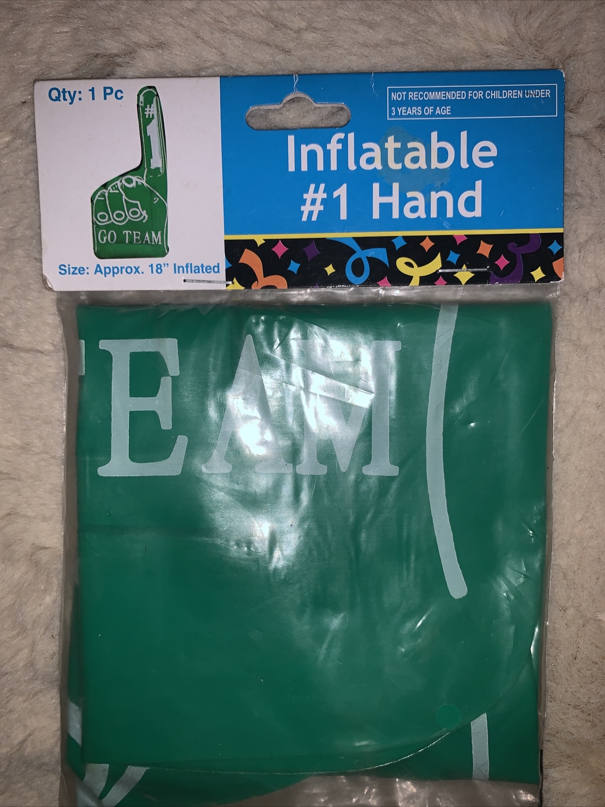 Inflatable Eh Finger inflatable finger hand not foam #1 fan NFL pick your team | eBay
