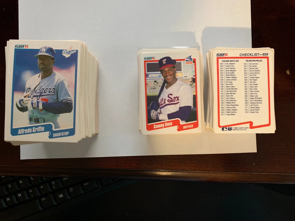1990 Fleer Baseball Pick Your Card RC/VET/Star - Image 2 of 3