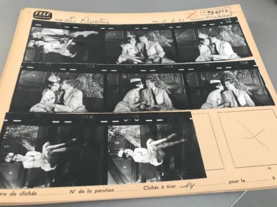 SOPHIE FIORELLI - E. MEEKS (''THE REPORTERS'') ORIGINAL CONTACT BOARD 1965