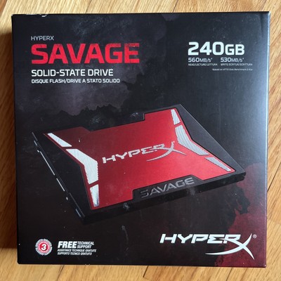 Kingston HyperX Savage 2.5'' 240GB Solid State Drive SSD SHSS37A/240g  SHSS37A