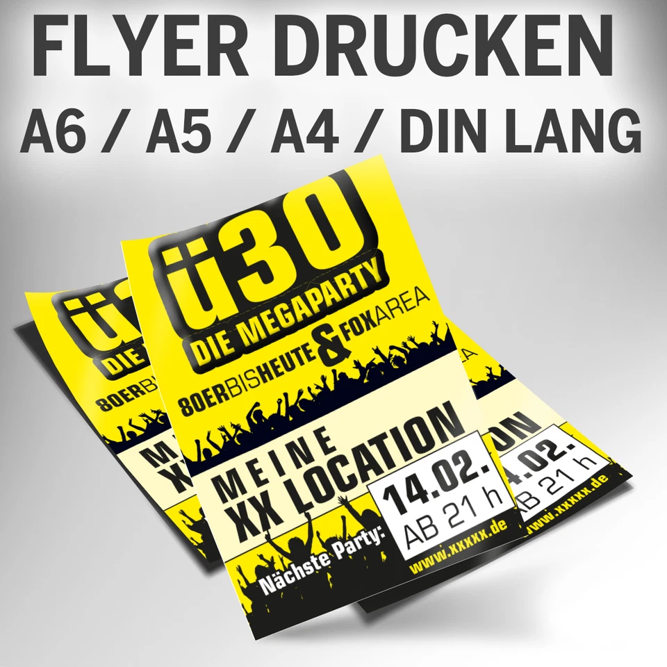 Flyer Handzettel DIN A6 oder A5 zweiseitig Offsetdruck drucken lassen - Bild 1 von 1
