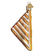 Old World Christmas GRILLED CHEESE 32466 Glass Ornament w/ OWC Box
