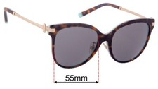 SFx Replacement Sunglass Lenses fits Tiffany  Co TF4193-B-F - 55mm Wide