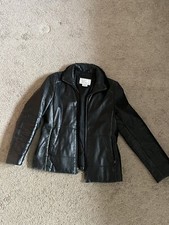 Vintage Nine West Women's Leather Jacket Black Size M