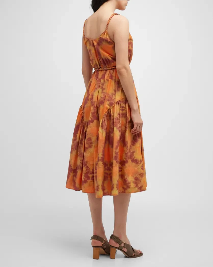 VALENTINO Abito Ulla Johnson Valentina in cotone topazio rosso tg 6