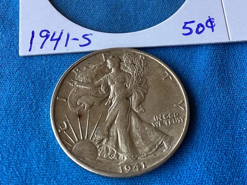 1941 S Walking Liberty Half Dollar