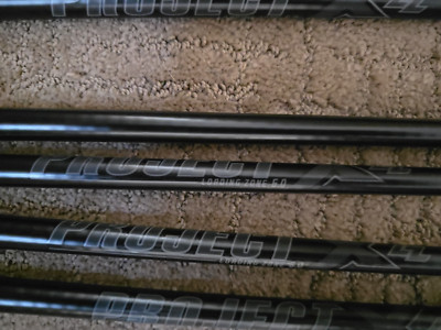 NEW Project X LZ 6.0 Blackout Iron Shafts .355 Taper Tip 5-GW Pulled Never USED