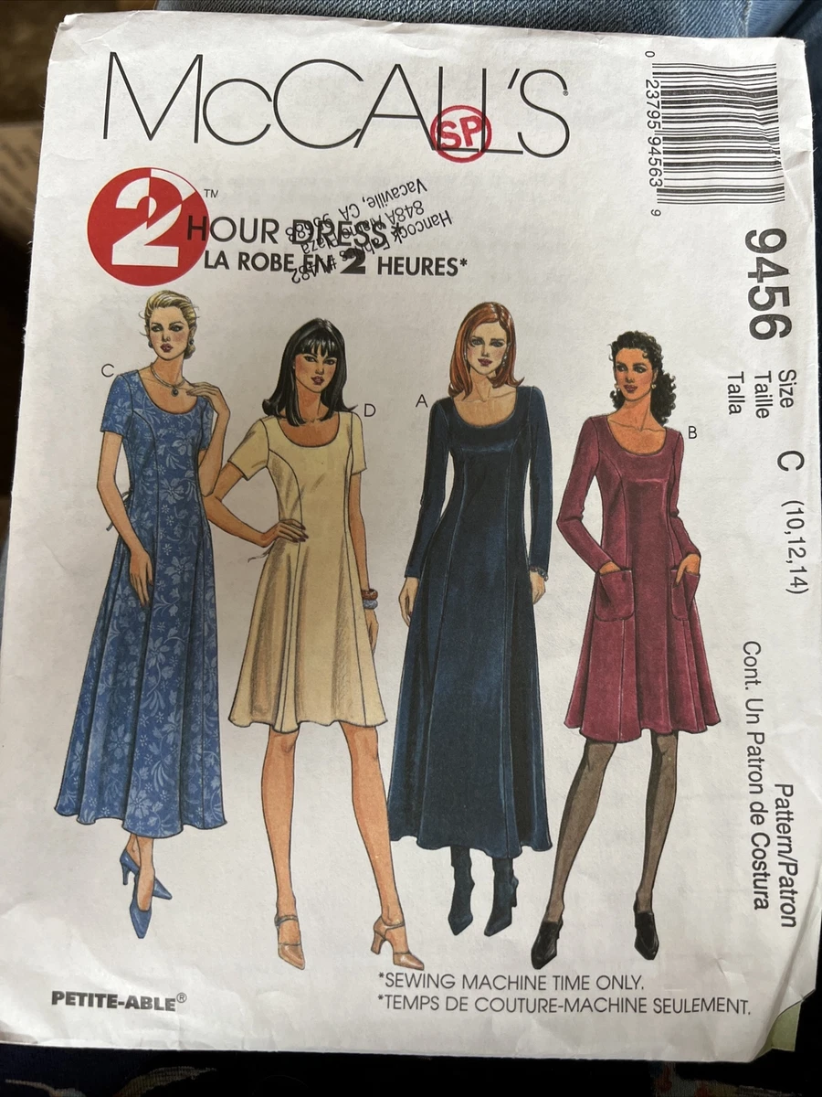 7460 VINTAGE MCCALLS SEWING Pattern Misses UNCUT Pullover Dress Make it  Tonight $5.99 - PicClick