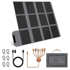 MHPOWOS Portable Solar Phone Charger Solar Panel Foldable for Camping Hiking