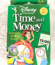 Disney Learning Time and Money 36 Learning Game Cards by Bendon 2005