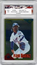 1994 Score Gold Rush #62 Pedro Martinez AGC 10 Gem Mint