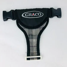 Graco Quattro Single Stroller Gray Plaid Harness Buckle Cover Replacement Part