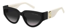 Marc Jacobs Marc-645/S 080S-9O Black/Grey Shaded Cat-Eye Women's Sunglasses