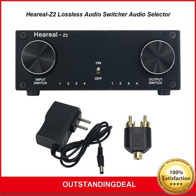 Heareal-Z2 Lossless Audio Switcher 4 Inputs 4 Outputs Audio Selector ot89