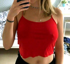 Sexy Top shop Camisole Top shop Red Sleeveless strappy Top Size uk 8