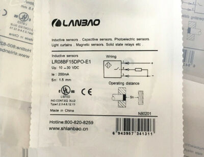 1pc New LANBAO Inductive Sensor Proximity Switch LR08BF15DPO-E1 #T7