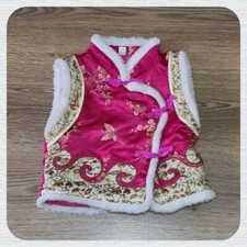 Girls Vest Coat Chinese New Year Traditional Tang Coat