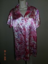 Secret treasures Sleep Nightshirt Womens M Pink Satin floral