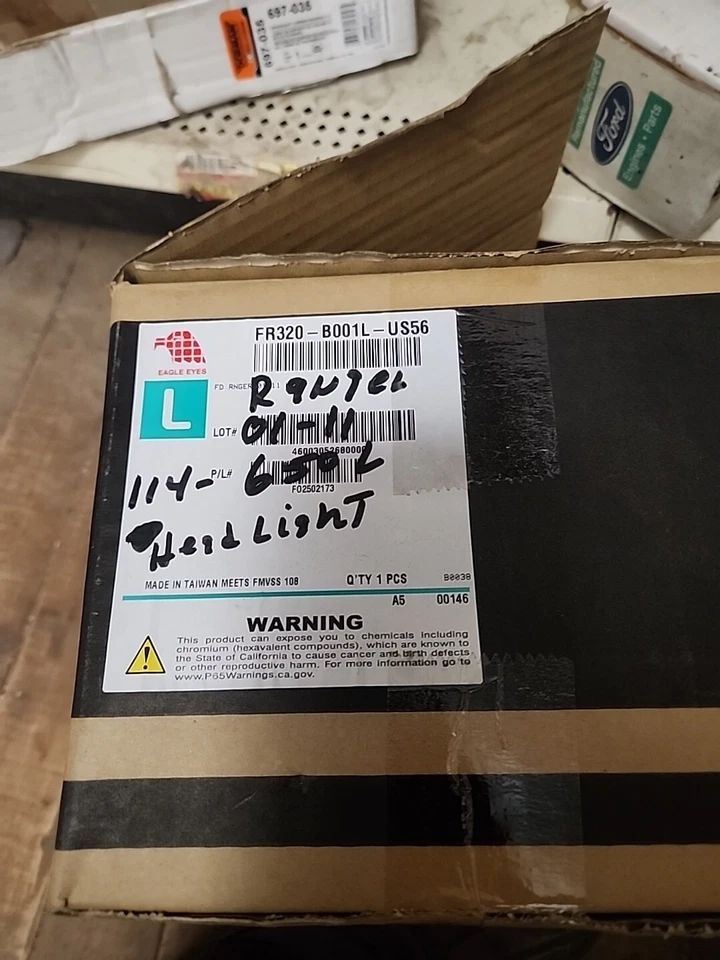 Faro del lado del conductor para Ford Ranger 2001-2011 con bombillas DOT reemplaza FO2502173 Foto 2 de 4