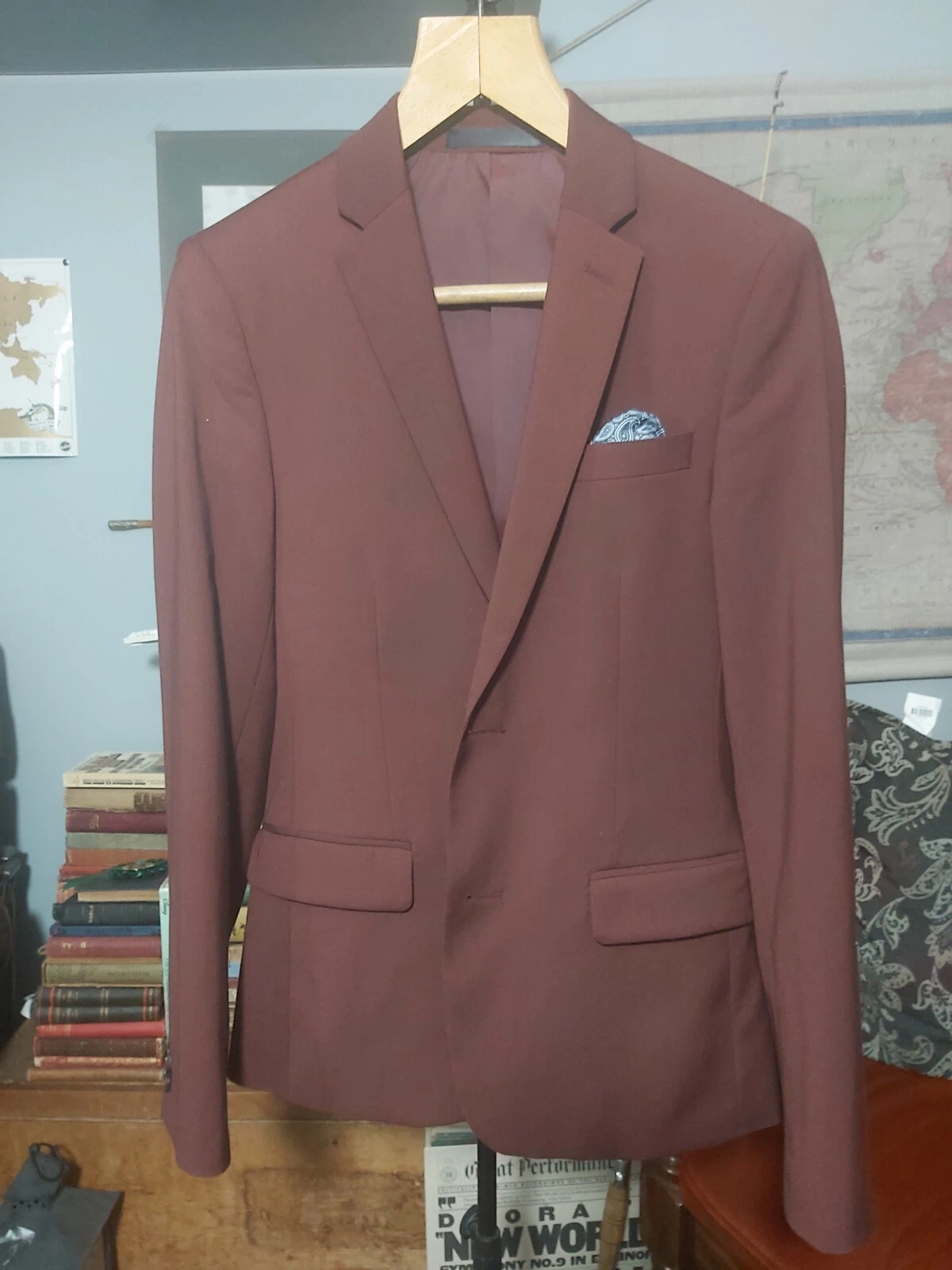 Mens Blazer Solid Red Siz 34
Opens in a new window or tab