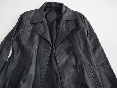 ジャケット・アウター EXCELLED Genuine Leather Vintage Jacket Vintage Excelled Black Leather Motorcycle Mens Belted Jacket