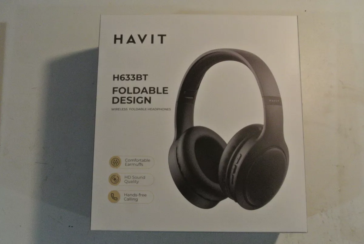 HAVIT H633BT Foldable Wireless Bluetooth Foldable Headphones 22h Playtime NEW