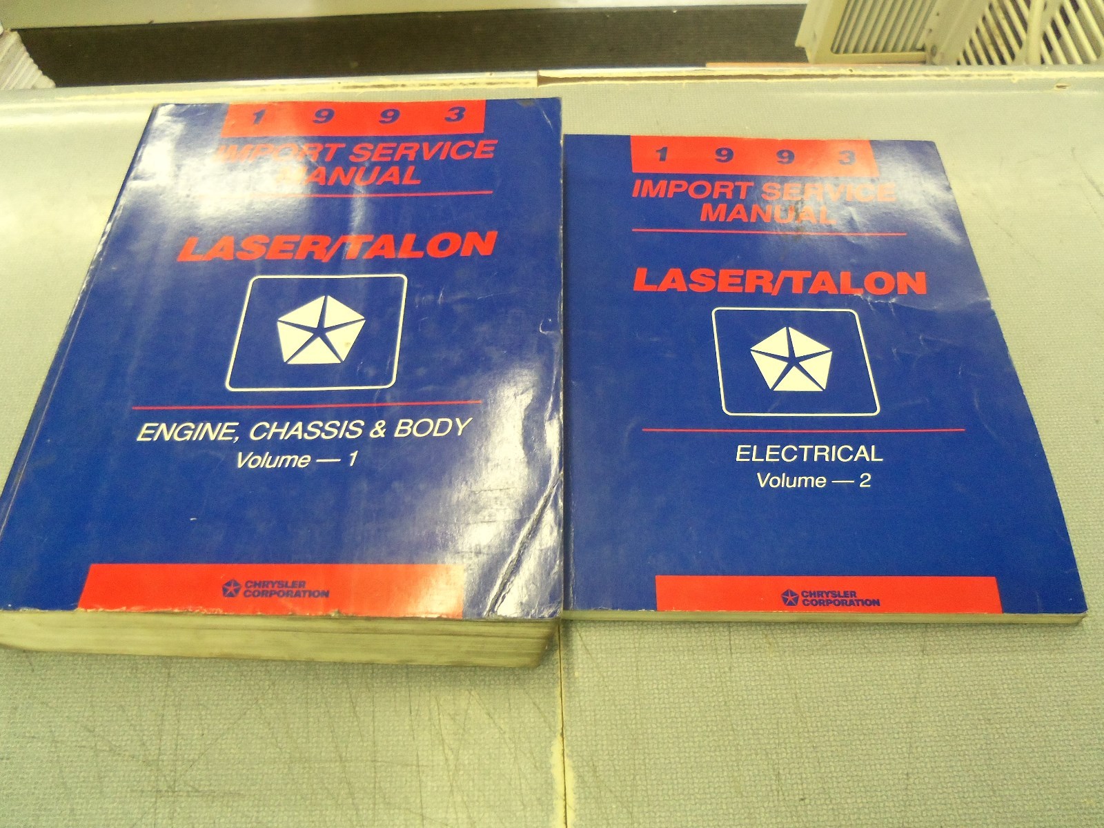 1993 Laser/Talon Import Service Manual Engine,Chassis & Body Electrical  Vol1&2 | eBay