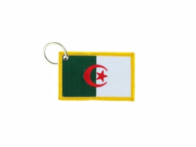 Schlüsselanhänger fahne flagge flaggen bestickt anhänger schlüssel algerien