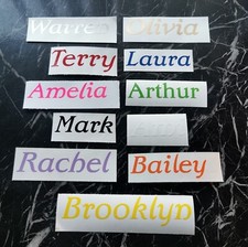 Personalised Custom Name Vinyl Label sticker for Drink Water Bottle (New Font)