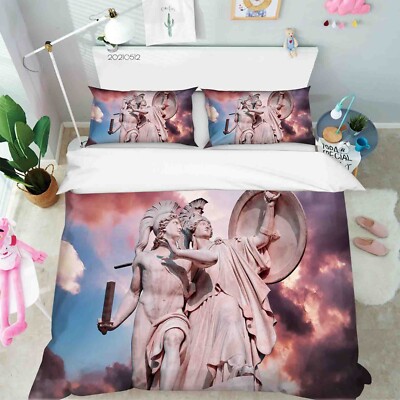 3D Architektur Statue Kunst Quilt Cover Set Bettwäsche Sets Kissenbezüge