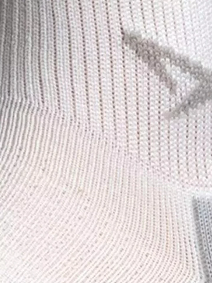 Drymax L27919 Blanco 1 Par Calcetines Bajos Deportivos 1/4 Corte Redondo Unisex Talla L Foto 2 de 4