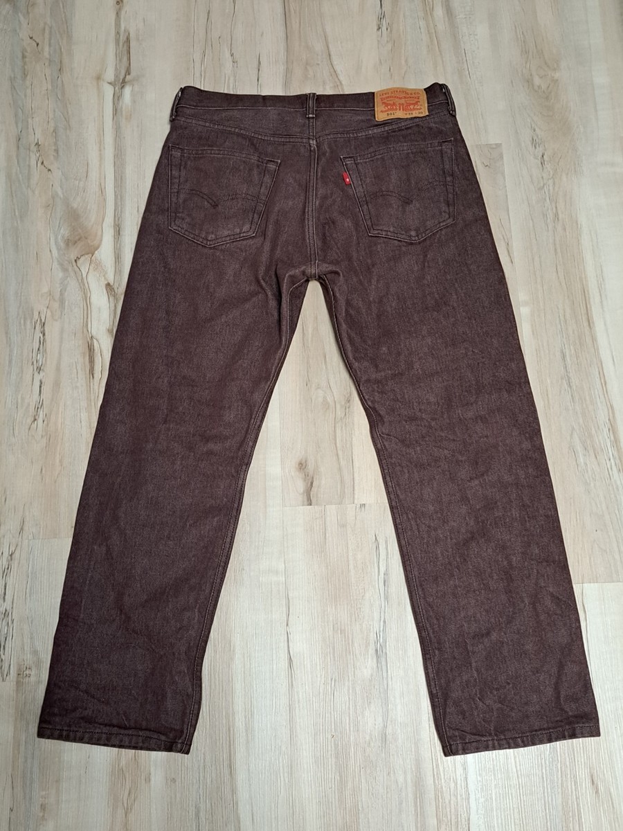 Levis 501 Men's Jeans Size 34x30 Button Fly Circle R Trademark Red Tag