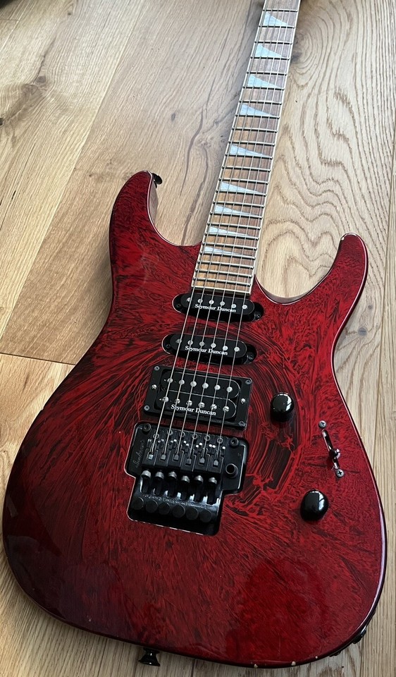 Jackson DK2 dinky electric guitar crimson swirl MIJ Japanese *RARE