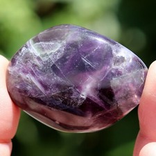 Tumbled Polished Stone: Fluorescent Fluorite (FLU37)