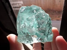 andara crystal - monatomic andara glass - Cyan Angeles 275 grams - JA51