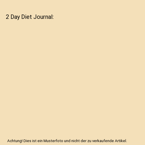 2 Day Diet Journal, The Blokehead - Afbeelding 1 van 1