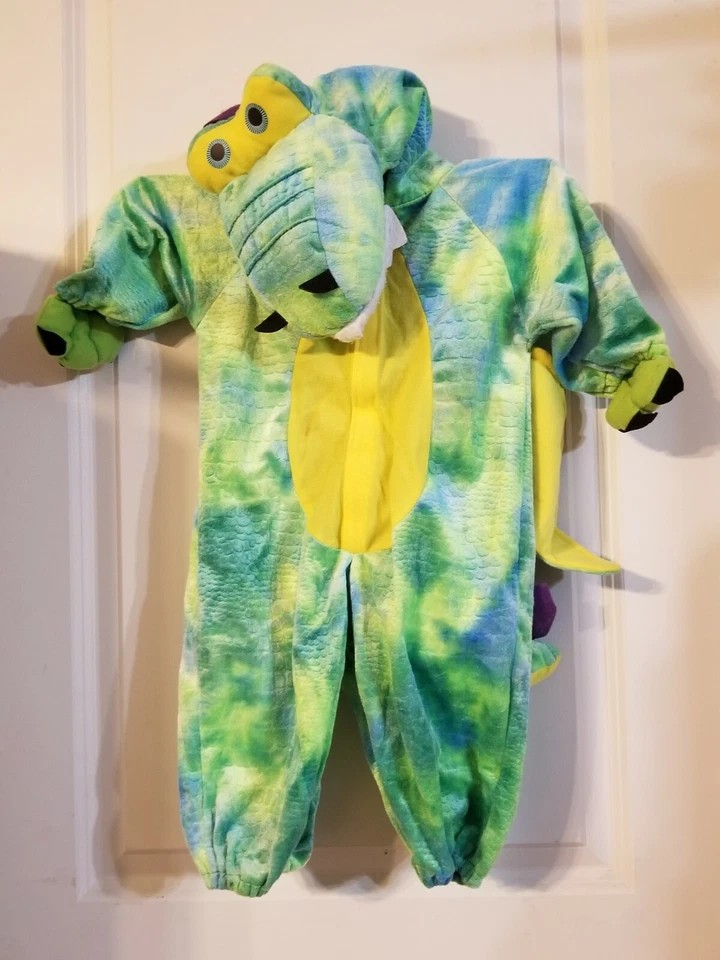 FORUM NOVELTIES TODDLER GREEN DRAGON WITH WINGS HALLOWEEN COSTUME ONE PIECE - Image 3 of 4