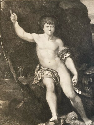 Schöne Gravur XVIII Nach Raphael Charles Clement Bervic St. Jean Baptiste Kunst