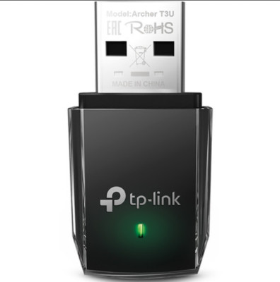 TP Link AC1300 Mini Size Wireless MU-MIMO USB Adapter  Archer T3U - Black