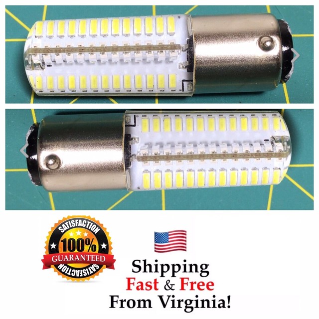 Two 2 LED ALL Singer Featherweight 221 222 Sewing Machine Light Bulb