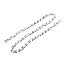 Purse Chain Strap, 24" Purse Strap Shoulder Bag Replacement Strap, White Silver