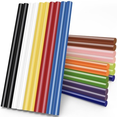 Manarty Color Hot Glue Sticks Full Size, 8'' Long x 0.43'' Dia Hot Melt Glue St...