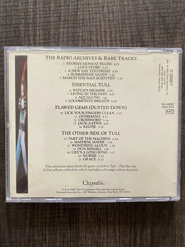 Jethro Tull : 20 Years of Jethro Tull CD - Classic Rock Blues Rock *G+ - Image 4 of 4