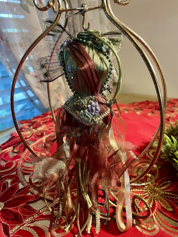 Katherine’s Collection, Fairy Dress, Vintage Christmas Ornament, Large 9”