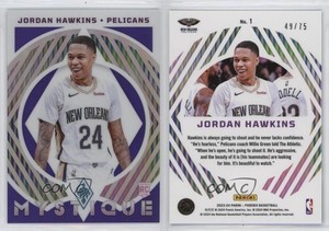 2023-24 Panini Phoenix Mystique Purple /75 Jordan Hawkins #1 Rookie RC