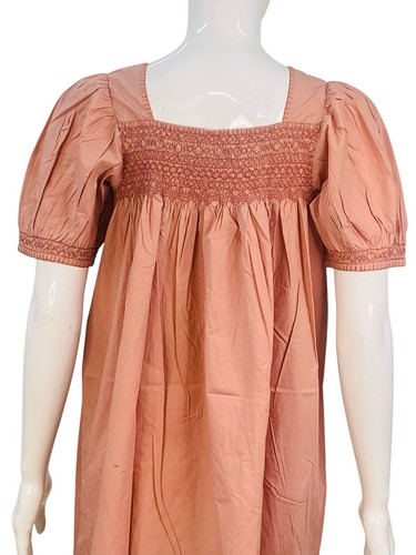 Doen Femmes Earhart Nuisette Style à Smocks Manches Bouffantes Court Mini ROBE - Photo 13 sur 18