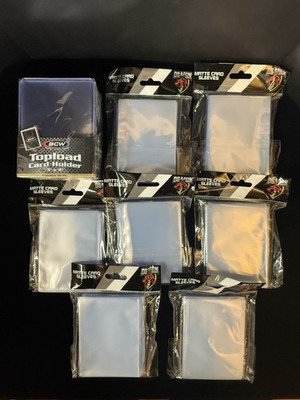 BCW Top Loaders (25) & Dragon Shield Card Sleeves (700) Trading Card Supply Lot