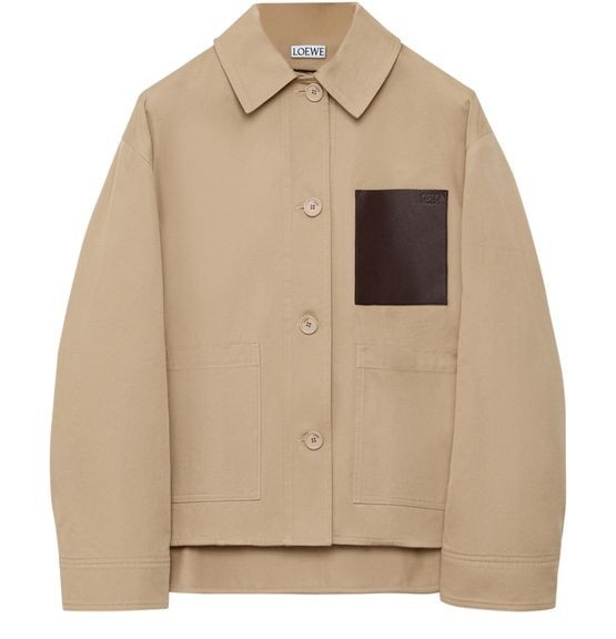 LOEWE Beige Cotton Jacket New & Authentic
