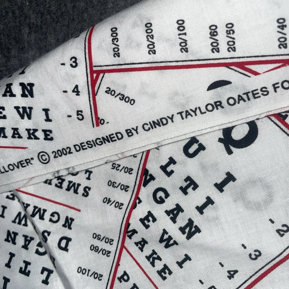 Edredón blanco y negro y lectura integral tela optometrista tabla de ojos 1,5 Y Spectrix Foto 4 de 4